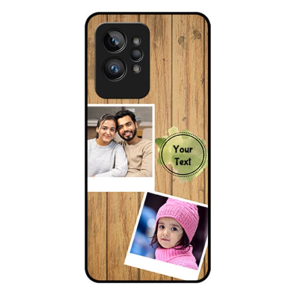 Realme GT 2 Pro Custom Glass Phone Case - Wooden Texture Design