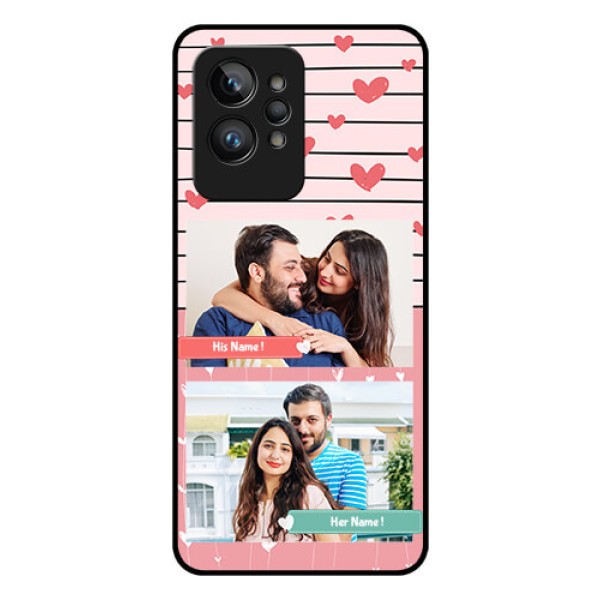 Realme GT 2 Pro Custom Glass Mobile Case - Photo with Heart Design