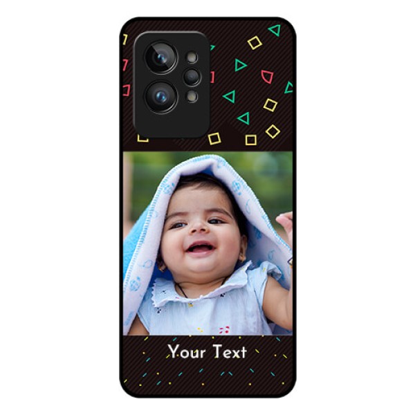 Realme GT 2 Pro Custom Glass Phone Case - with confetti birthday design Realme GT 2 Pro Custom Glass Phone Case - with confetti birthday design