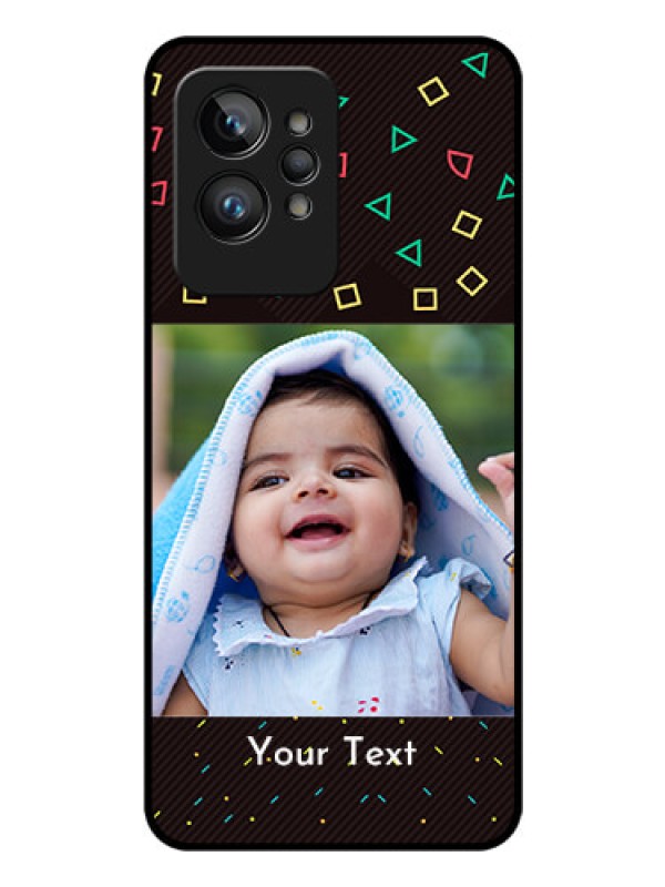 Custom Realme GT 2 Pro Custom Glass Phone Case - with confetti birthday design