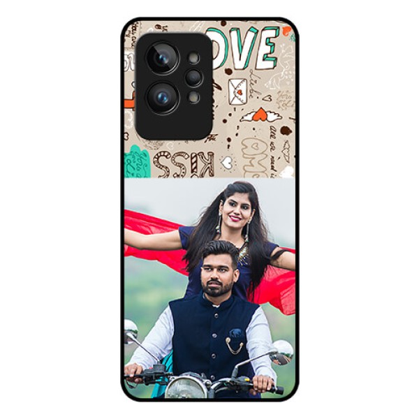Realme GT 2 Pro Custom Glass Phone Case - Love Doodle Pattern
