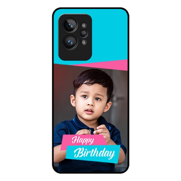Realme GT 2 Pro Personalized Glass Phone Case - Image Holder with 2 Color Design