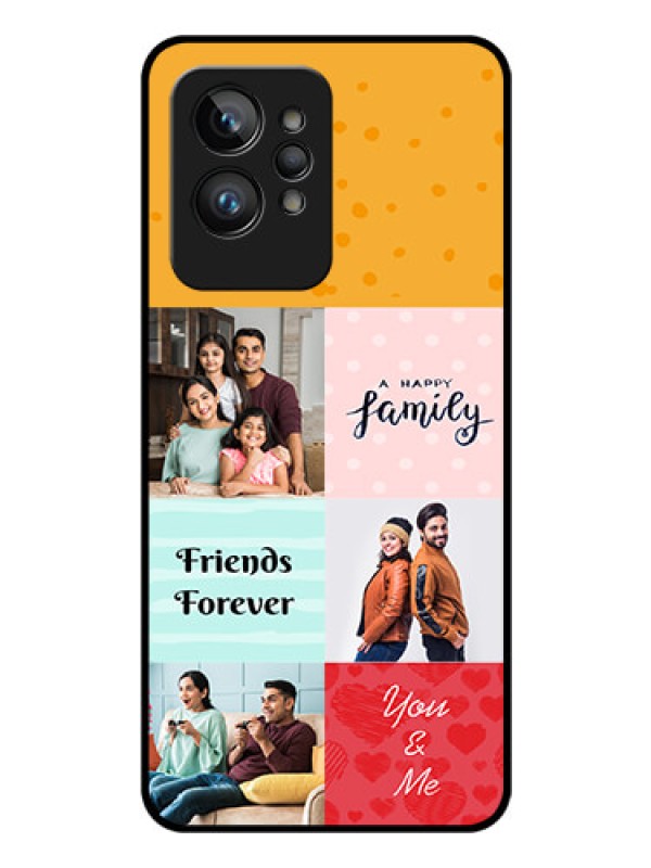 Custom Realme GT 2 Pro Personalized Glass Phone Case - Images with Quotes Design