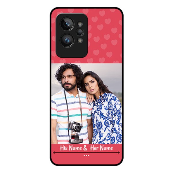 Realme GT 2 Pro Photo Printing on Glass Case - Simple Love Design