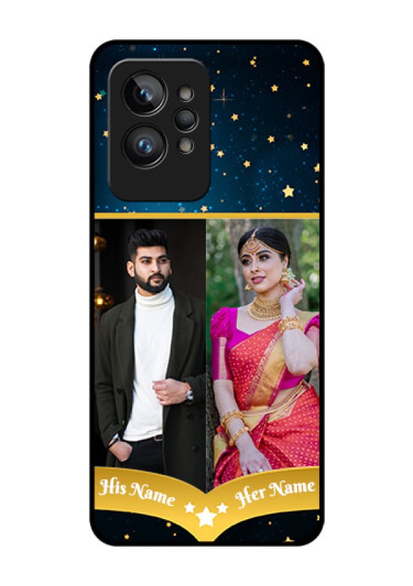 Realme GT 2 Pro Custom Glass Phone Case - Galaxy Stars Backdrop Design
