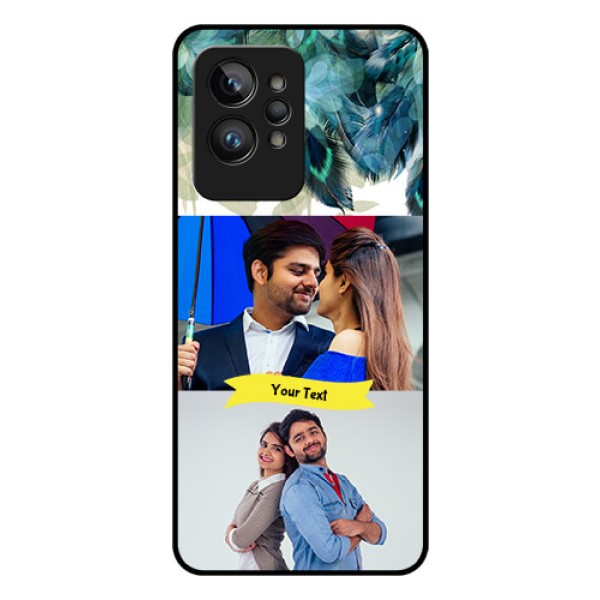 Realme GT 2 Pro Personalized Glass Phone Case - Image with Boho Peacock Feather Design Realme GT 2 Pro Personalized Glass Phone Case - Image with Boho Peacock Feather Design