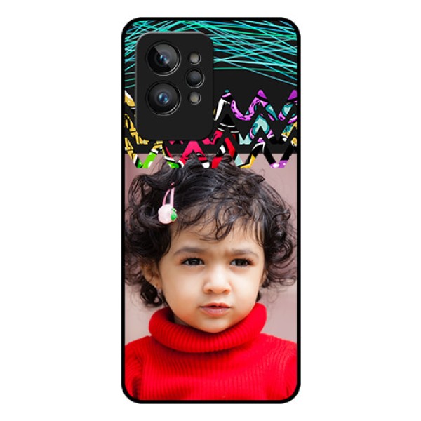 Realme GT 2 Pro Personalized Glass Phone Case - Neon Abstract Design