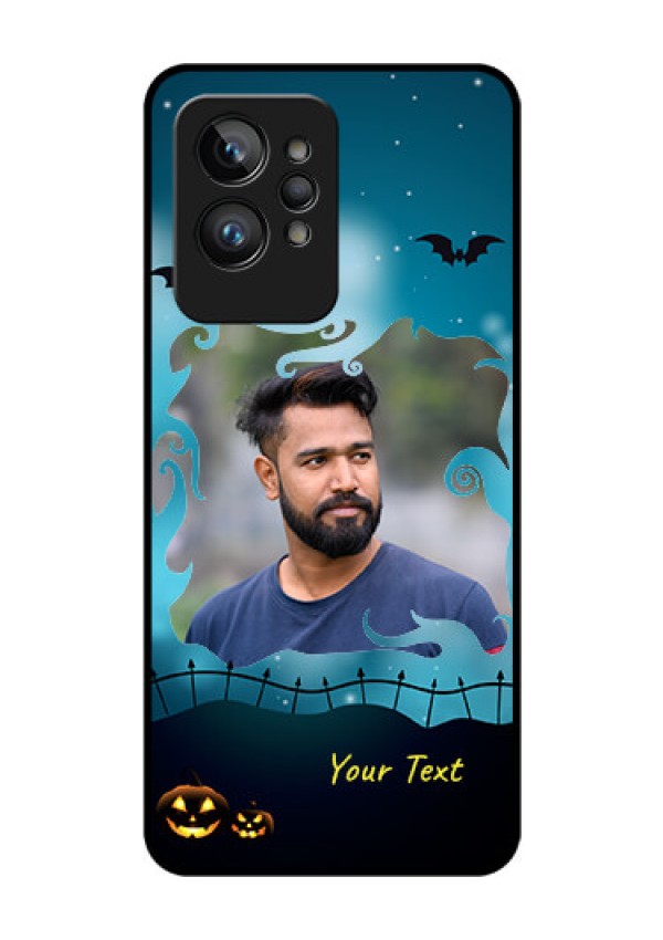 Realme GT 2 Pro Custom Glass Phone Case - Halloween frame design