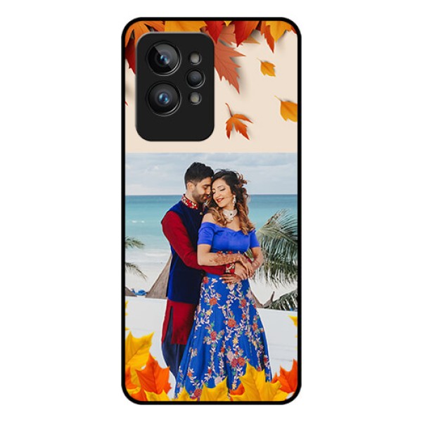 Realme GT 2 Pro Photo Printing on Glass Case - Autumn Maple Leaves Design Realme GT 2 Pro Photo Printing on Glass Case - Autumn Maple Leaves Design