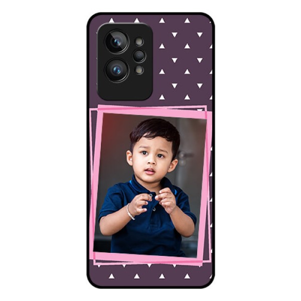 Realme GT 2 Pro Custom Glass Mobile Case - Triangle Pattern Dotted Design Realme GT 2 Pro Custom Glass Mobile Case - Triangle Pattern Dotted Design