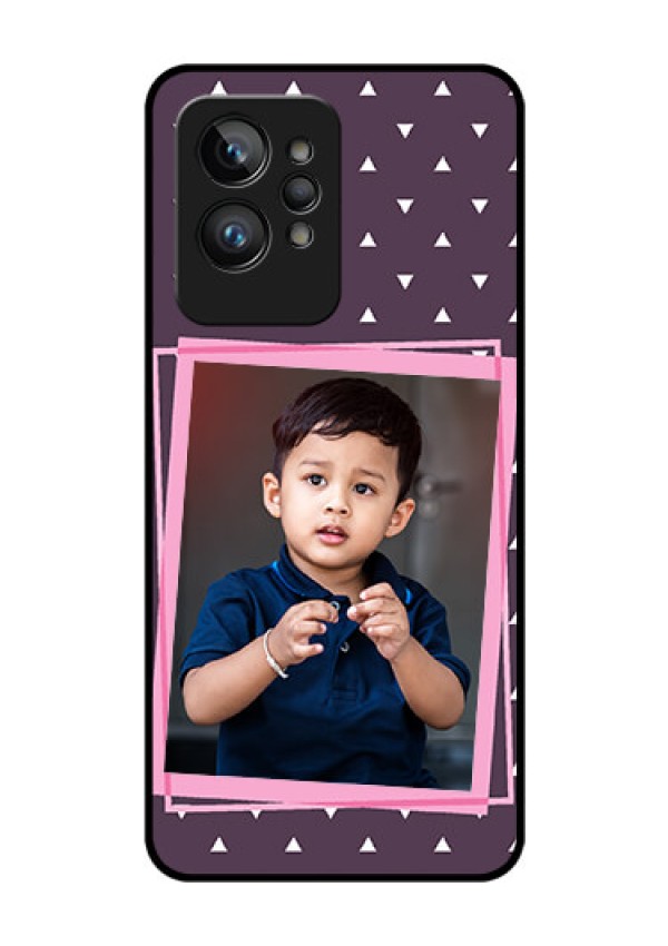 Realme GT 2 Pro Custom Glass Mobile Case - Triangle Pattern Dotted Design