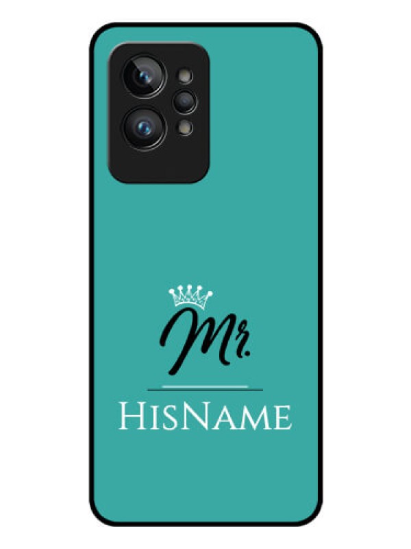 Custom Realme GT 2 Pro Custom Glass Phone Case Mr with Name