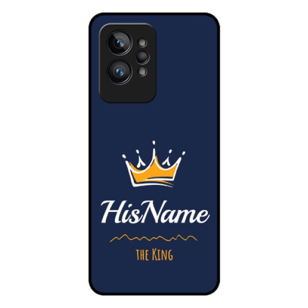 Realme GT 2 Pro Glass Phone Case King with Name