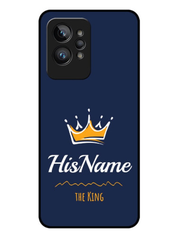 Custom Realme GT 2 Pro Glass Phone Case King with Name