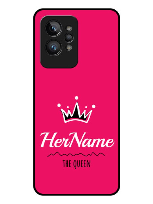 Custom Realme GT 2 Pro Glass Phone Case Queen with Name