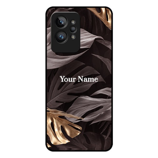 Realme Gt 2 Pro 5G Personalised Glass Phone Case - Wild Leaves digital paint Design Realme Gt 2 Pro 5G Personalised Glass Phone Case - Wild Leaves digital paint Design