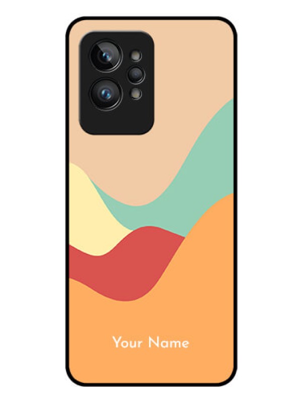Custom Realme Gt 2 Pro 5G Personalized Glass Phone Case - Ocean Waves Multi-colour Design