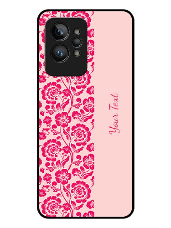 Custom Realme Gt 2 Pro 5G Custom Glass Phone Case - Attractive Floral Pattern Design