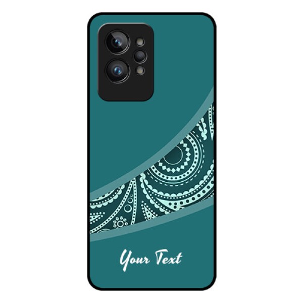 Realme Gt 2 Pro 5G Photo Printing on Glass Case - semi visible floral Design