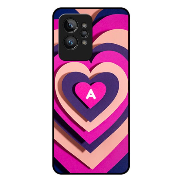 Realme Gt 2 Pro 5G Custom Glass Mobile Case - Cute Heart Pattern Design Realme Gt 2 Pro 5G Custom Glass Mobile Case - Cute Heart Pattern Design