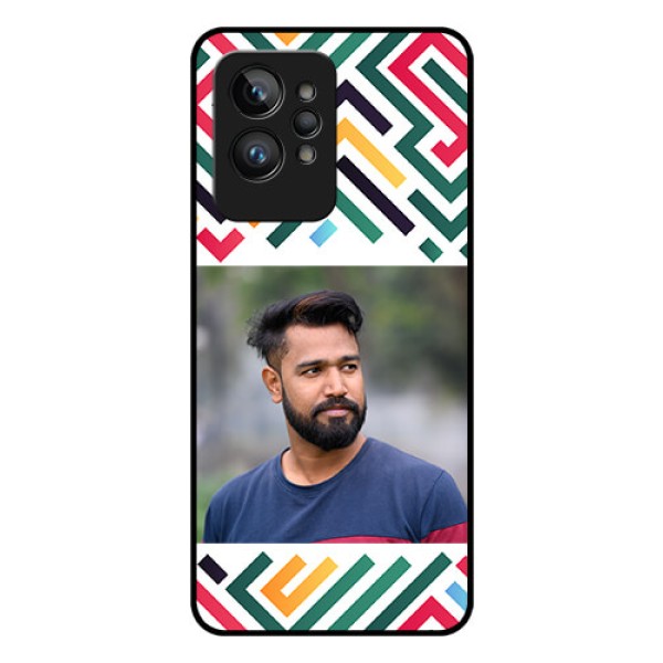 Realme Gt 2 Pro 5G Personalized Glass Phone Case - Colorful Maze Pattern Design Realme Gt 2 Pro 5G Personalized Glass Phone Case - Colorful Maze Pattern Design