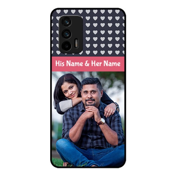 Realme GT 5G Custom Glass Mobile Case - Love Symbols Design