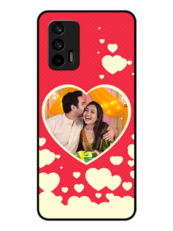 Custom Realme GT 5G Custom Glass Mobile Case - Love Symbols Phone Cover Design