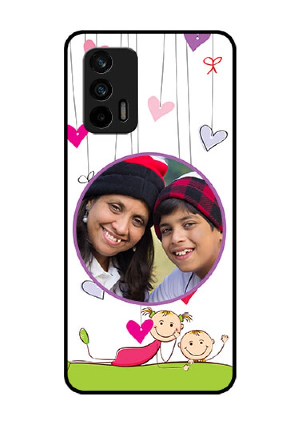Realme GT 5G Photo Printing on Glass Case - Cute Kids Phone Case Design