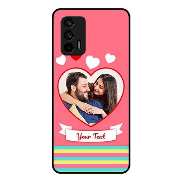 Realme GT 5G Photo Printing on Glass Case - Love Doodle Design Realme GT 5G Photo Printing on Glass Case - Love Doodle Design