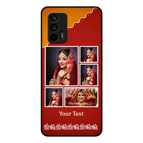 Realme GT 5G Personalized Glass Phone Case - Wedding Pic Upload Design Realme GT 5G Personalized Glass Phone Case - Wedding Pic Upload Design