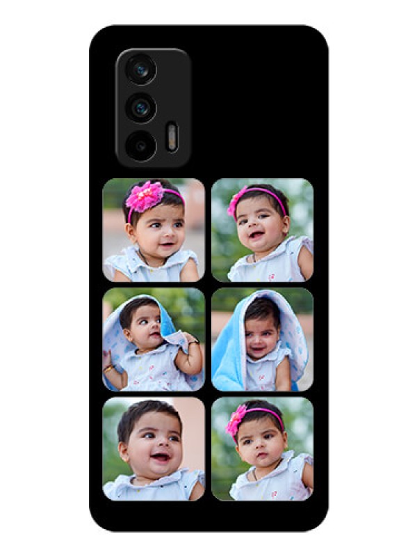 Custom Realme GT 5G Photo Printing on Glass Case - Multiple Pictures Design