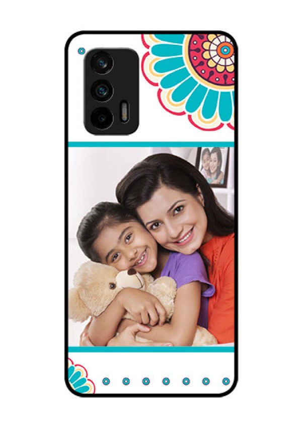 Realme GT 5G Custom Glass Phone Case - Flower Design
