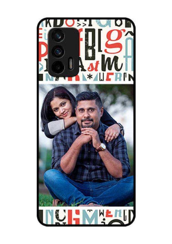 Realme GT 5G Personalized Glass Phone Case - Alphabet Design