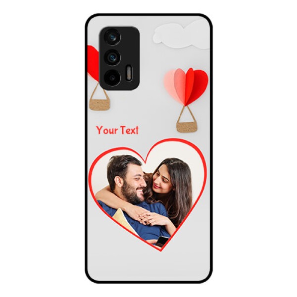 Realme GT 5G Custom Glass Mobile Case - Parachute Love Design