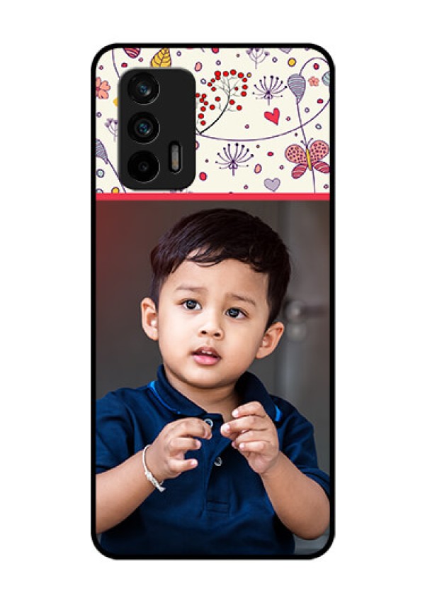Realme GT 5G Custom Glass Mobile Case - Premium Floral Design
