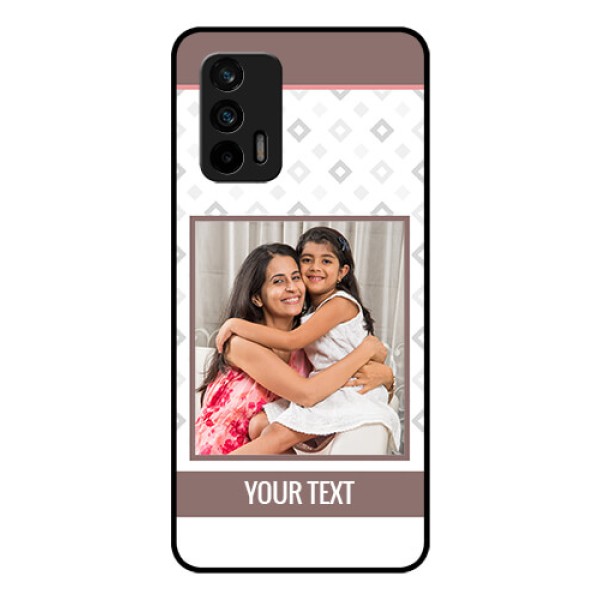Realme GT 5G Photo Printing on Glass Case - Simple Diamond Design Realme GT 5G Photo Printing on Glass Case - Simple Diamond Design