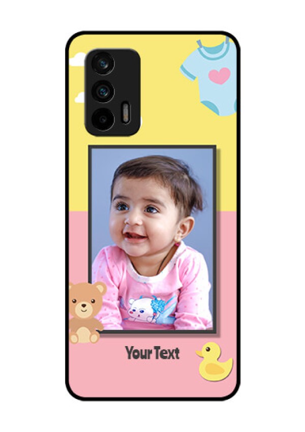 Realme GT 5G Photo Printing on Glass Case - Kids 2 Color Design