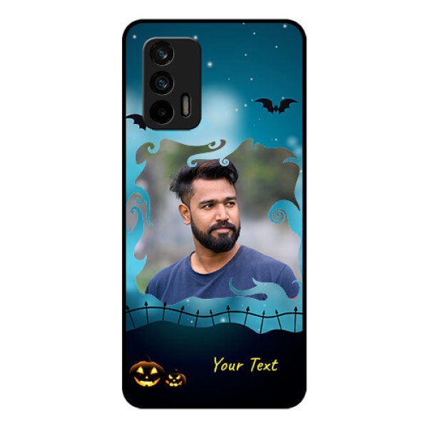 Realme GT 5G Custom Glass Phone Case - Halloween frame design