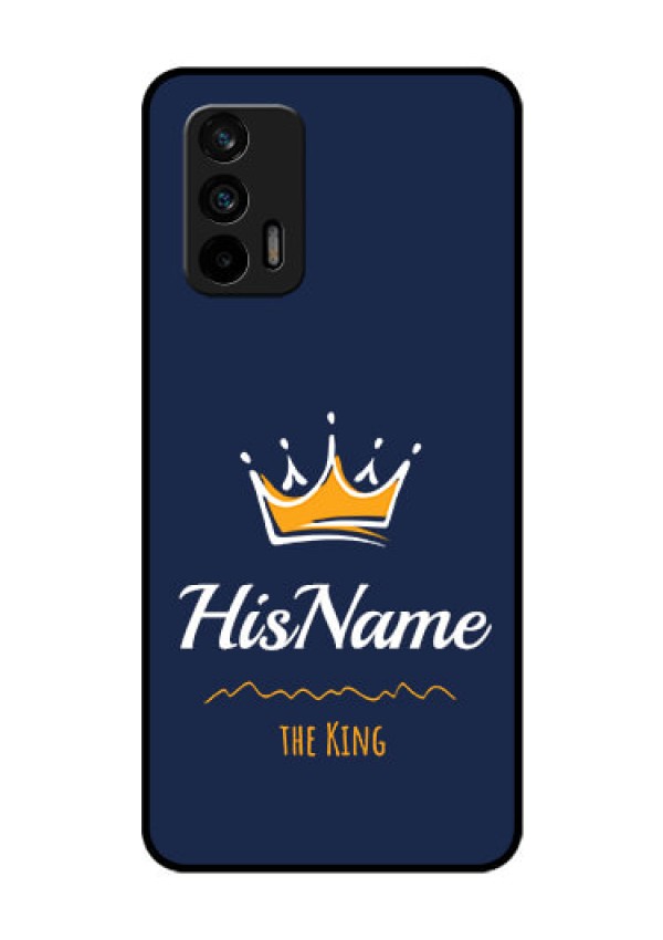Realme GT 5G Glass Phone Case King with Name