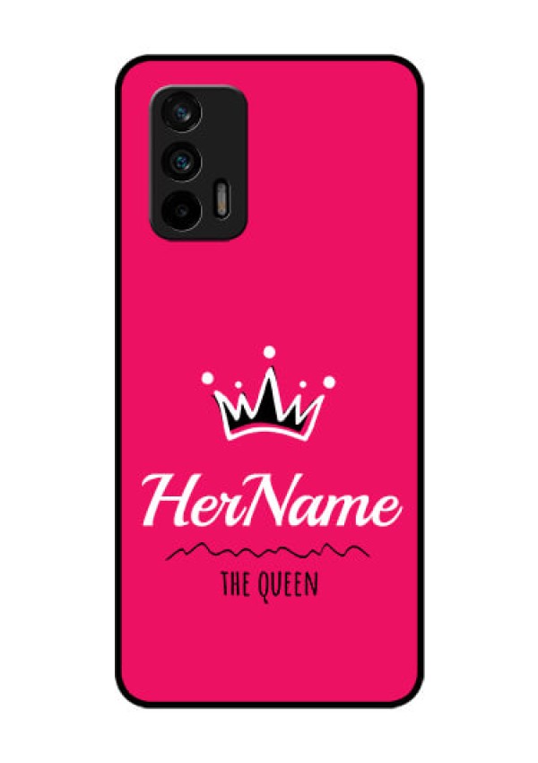 Realme GT 5G Glass Phone Case Queen with Name