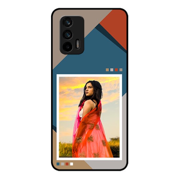 Realme Gt 5G Personalized Glass Phone Case - Retro color pallet Design Realme Gt 5G Personalized Glass Phone Case - Retro color pallet Design