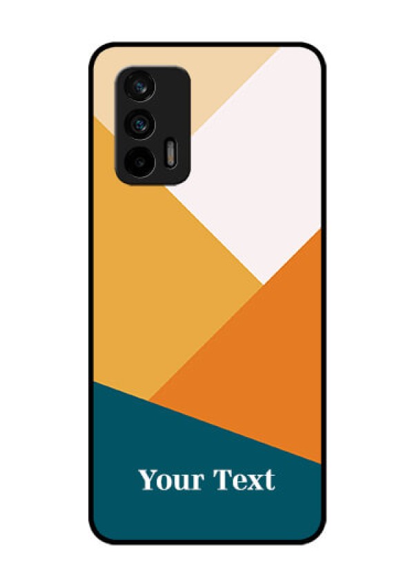 Realme Gt 5G Personalized Glass Phone Case - Stacked Multi-colour Design
