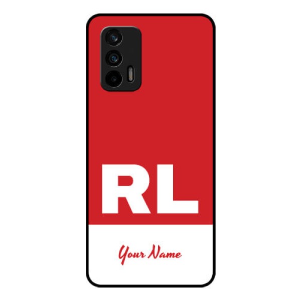 Realme Gt 5G Personalized Glass Phone Case - dual tone custom text Design Realme Gt 5G Personalized Glass Phone Case - dual tone custom text Design