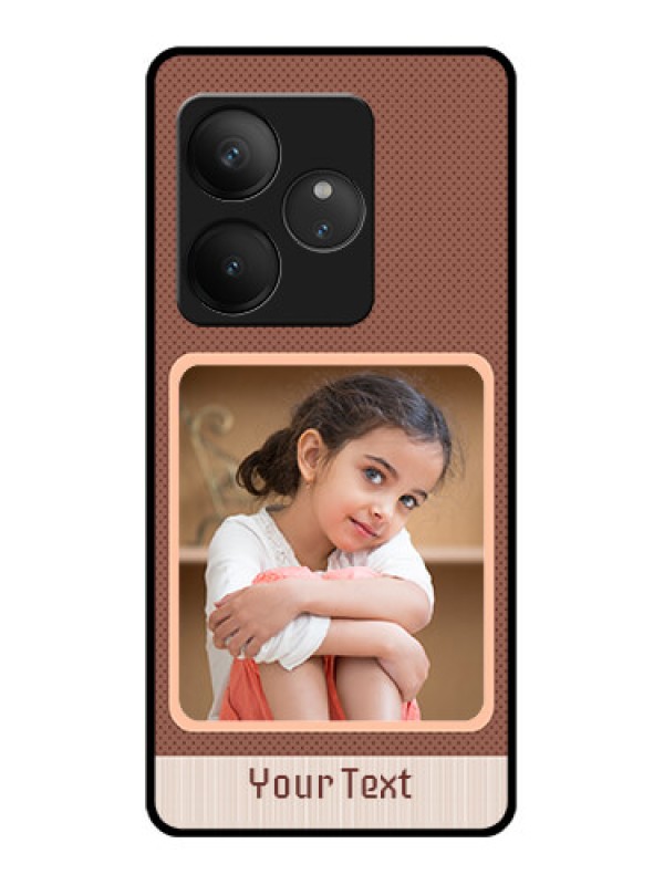 Custom Realme GT 6 Custom Glass Phone CaseSimple Pic Upload Design