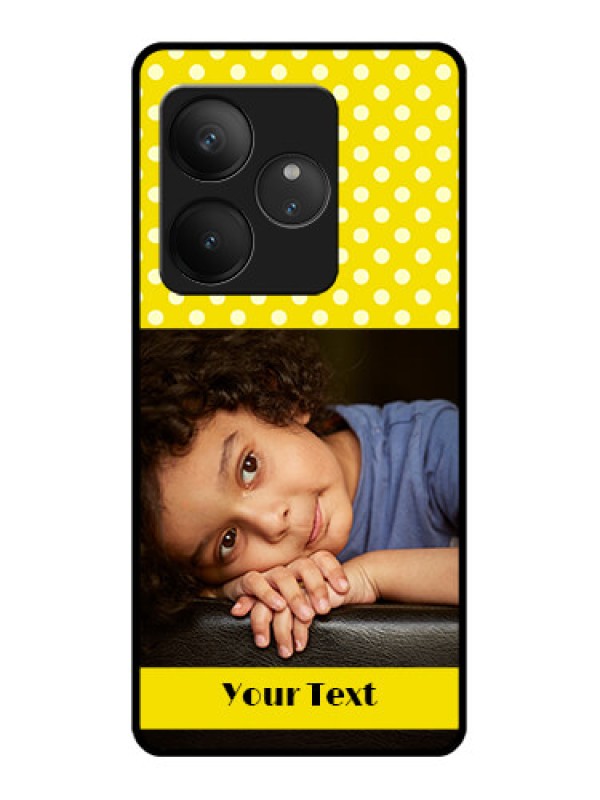 Custom Realme GT 6 Custom Glass Phone CaseBright Yellow Case Design