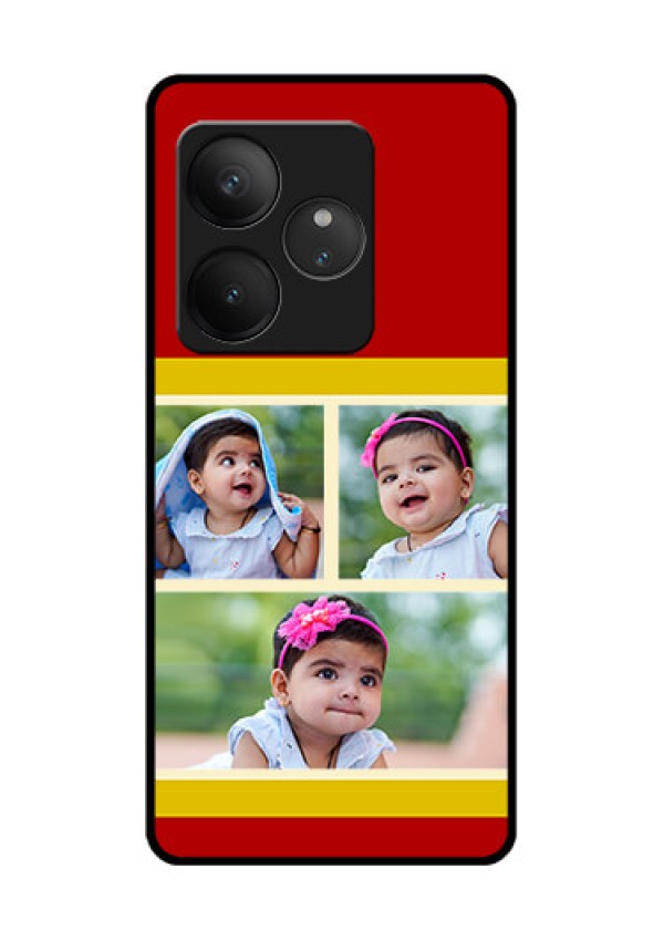 Realme GT 6 Custom Glass Phone CaseMultiple Pic Upload Design