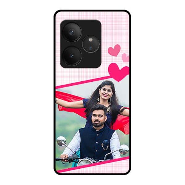 Realme GT 6 Custom Glass Phone CaseLove Shape Heart Design
