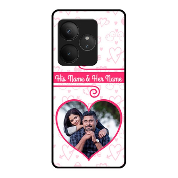 Realme GT 6 Custom Glass Phone CaseHeart Shape Love Design Realme GT 6 Custom Glass Phone CaseHeart Shape Love Design