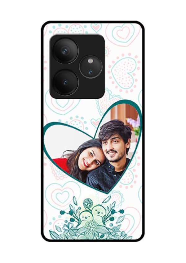 Realme GT 6 Custom Glass Phone CasePremium Couple Design