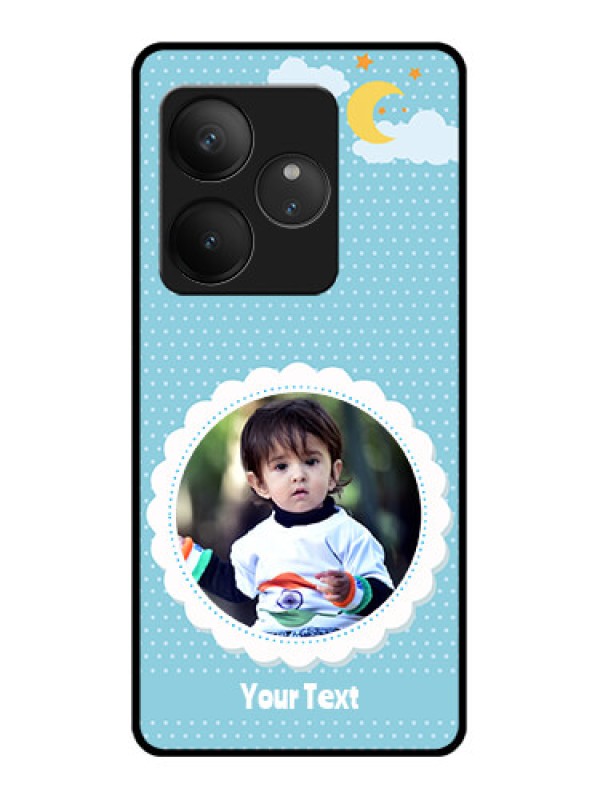 Custom Realme GT 6 Custom Glass Phone CaseViolet Pattern Design